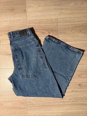 Zara Women's Mega Pocket Blue Baggy Jeans